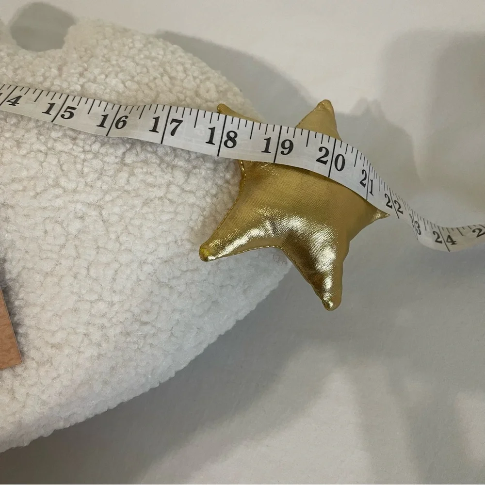 Aroma Home Hot Hugs Festive Ivory Tree Pillow with Gold Star NWT Microwaveable